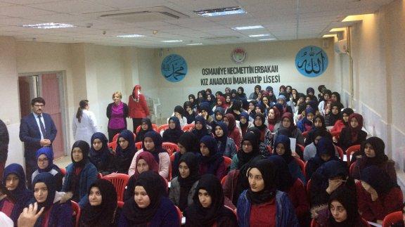 Necmettin Erbakan Kız Anadolu İmam Hatip Lisesinde Sosyal Girişimci Gençler Konulu Eğitim Yapıldı.